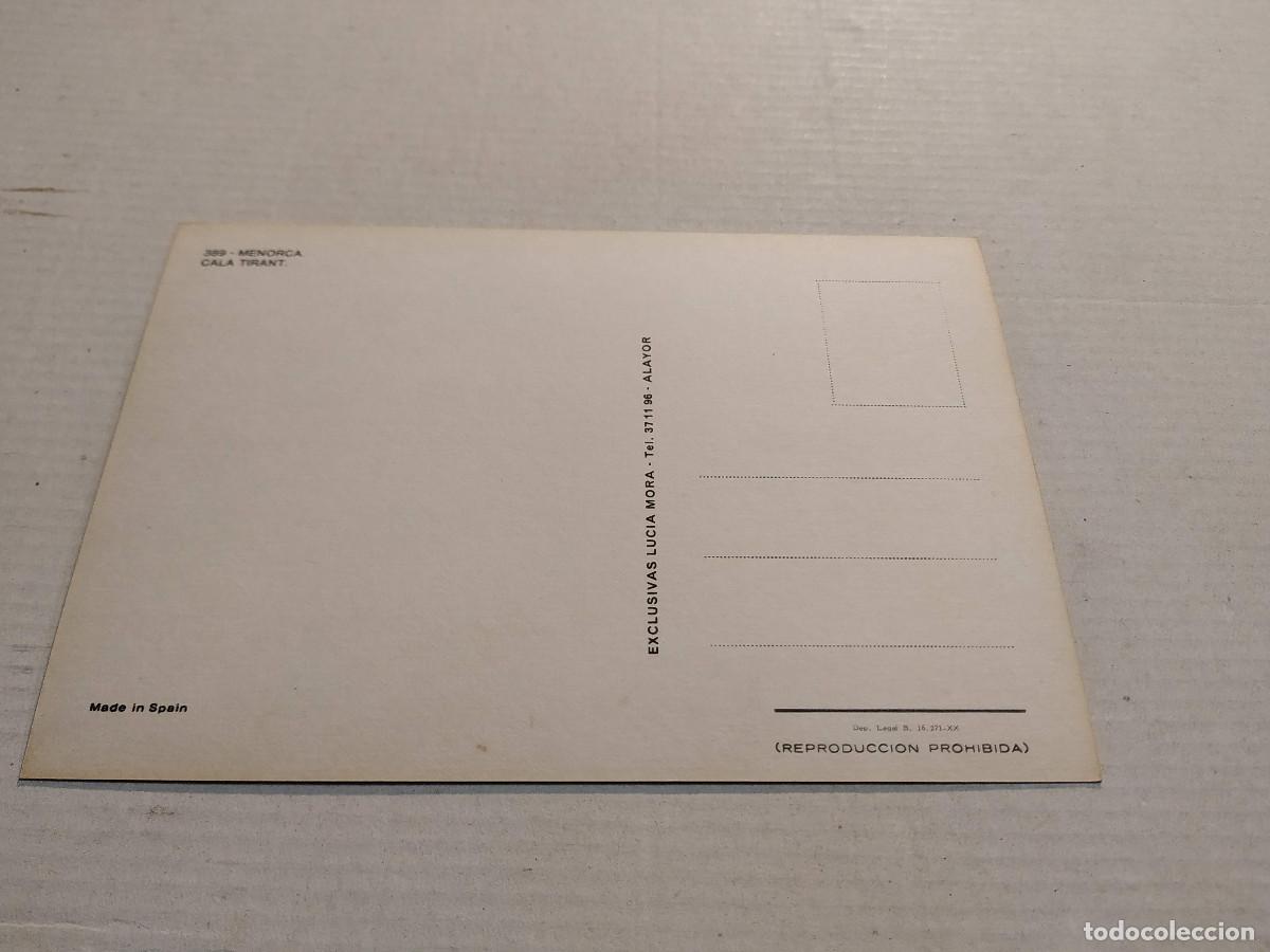 Postales: MENORCA - POSTAL CALA TIRANT - Foto 2