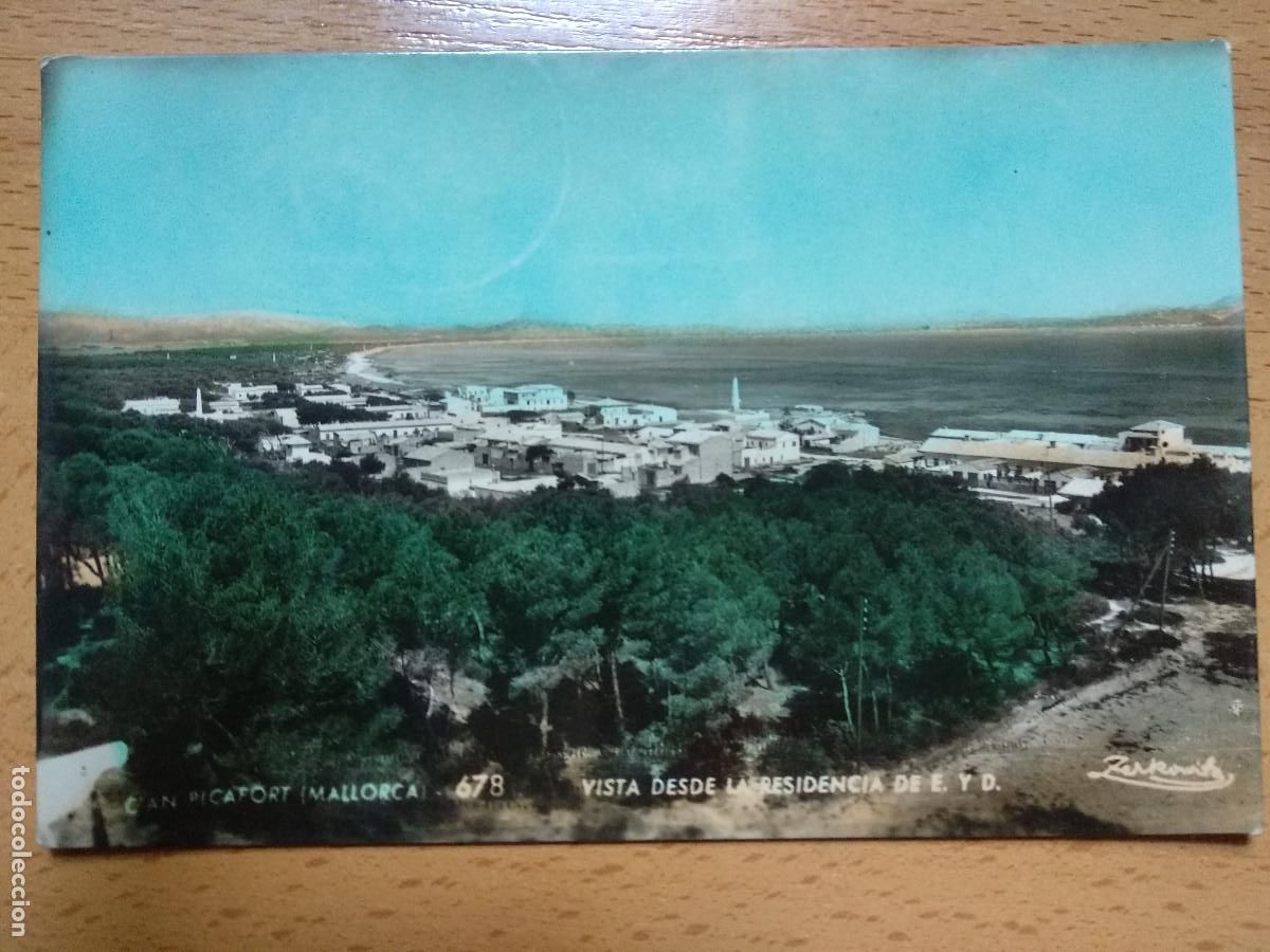 Cartes Postales: CAN PICAFORT- MALLORCA- VISTA DESDE LA RESIDENCIA DE E. Y D
