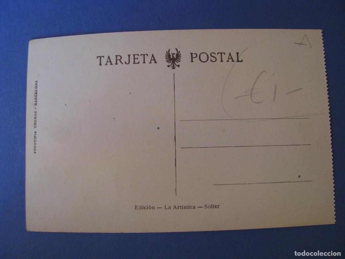 Postales: POSTAL DE SOLLER. MALLORCA. LA ARTISTICA. FOTOTIPIA THOMAS. - Foto 2