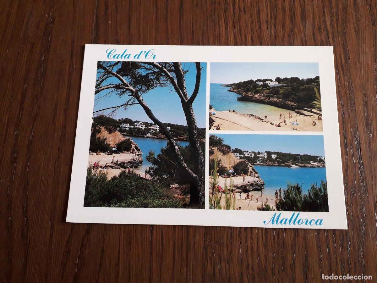 Cartes Postales: postal con diferentes vistas de Cala D'Or, a&ntilde;o 1991