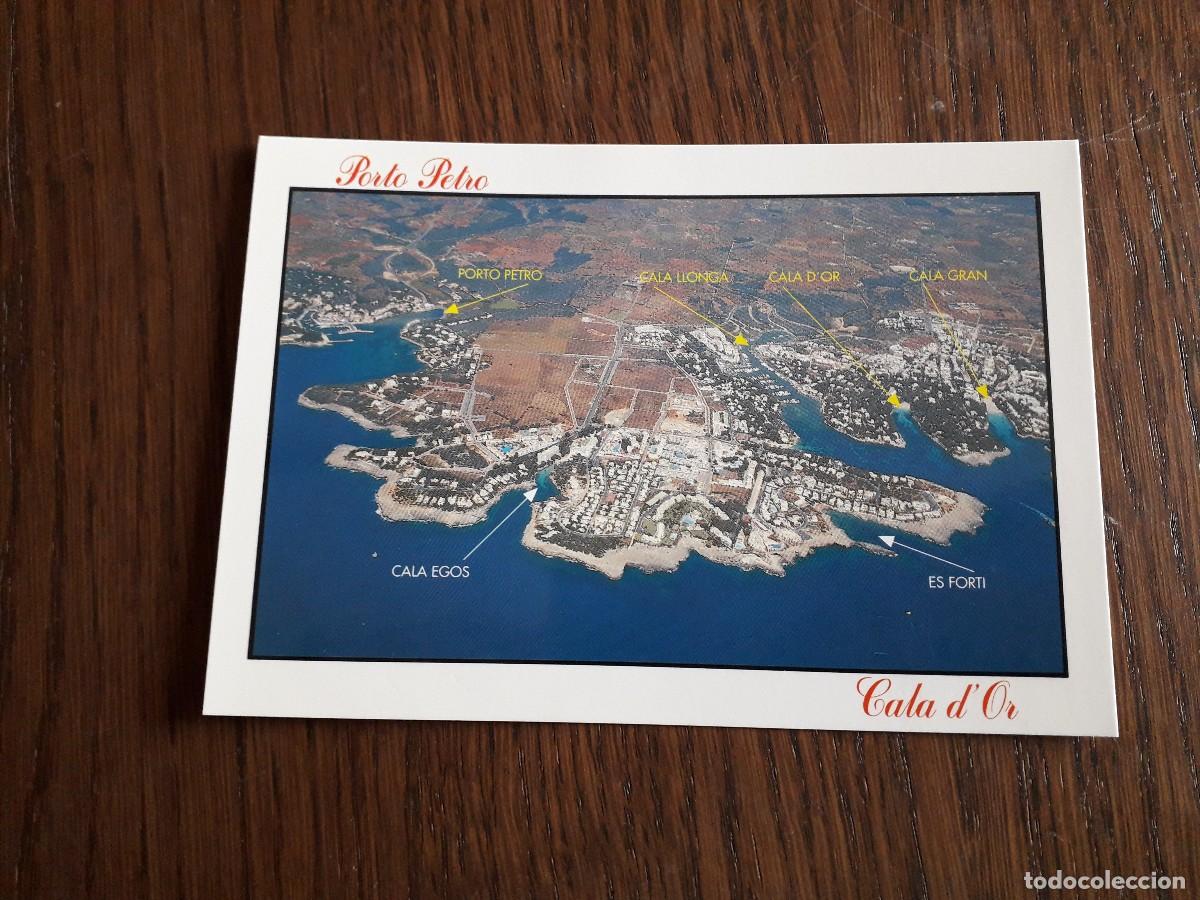 Postales: postal de vista a&eacute;rea de Porto Petro y Cala D'Or, a&ntilde;o 1997