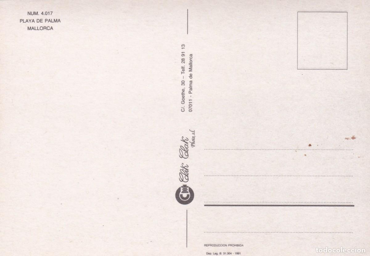 Postales: PALMA DE MALLORCA. PLAYA (1991) - Foto 2