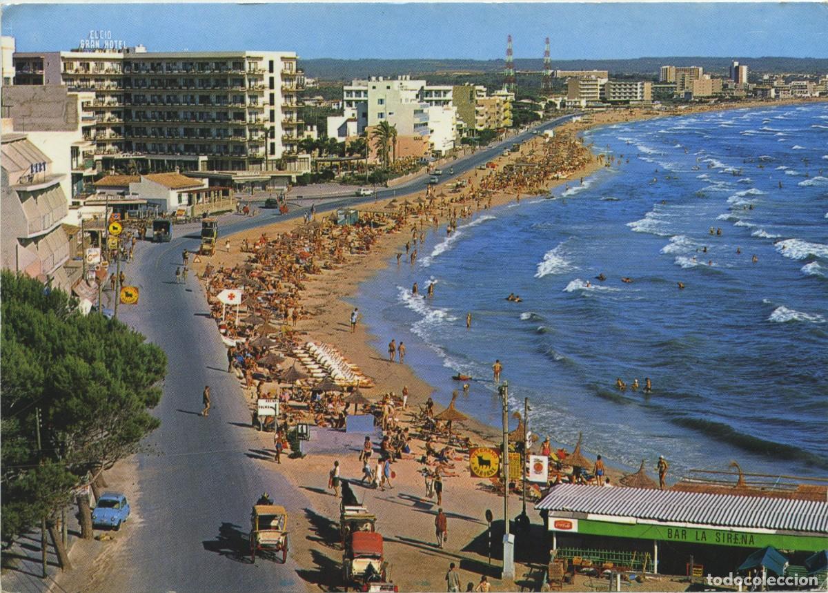 Postkarten: N&ordm; PM 472-PALMA DE MALLORCA. Ca'n Pastilla. Playas de Palma. Circulada en 1971. ED. CYP