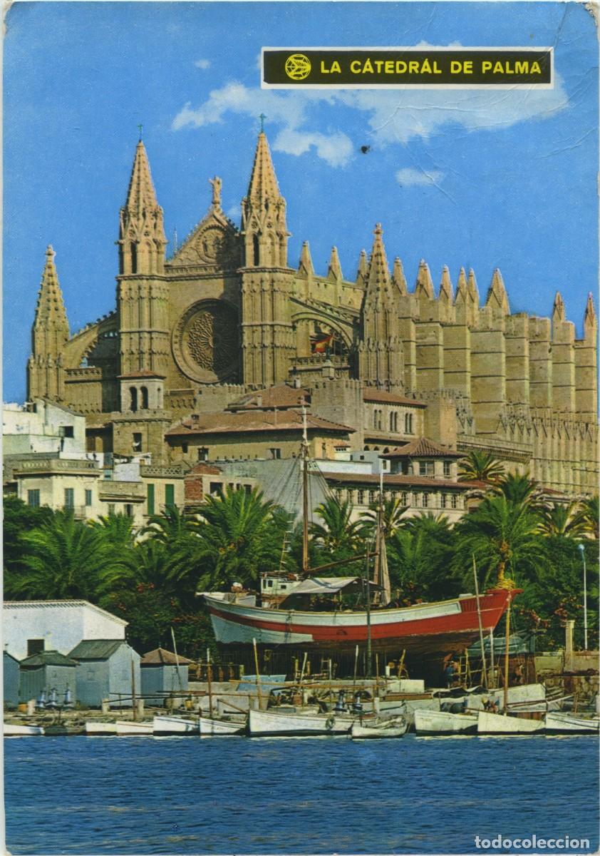Cartes Postales: N&ordm; 1542-PALMA DE MALLORCA. Catedral. Circulada en 1989. ED. ICARIA