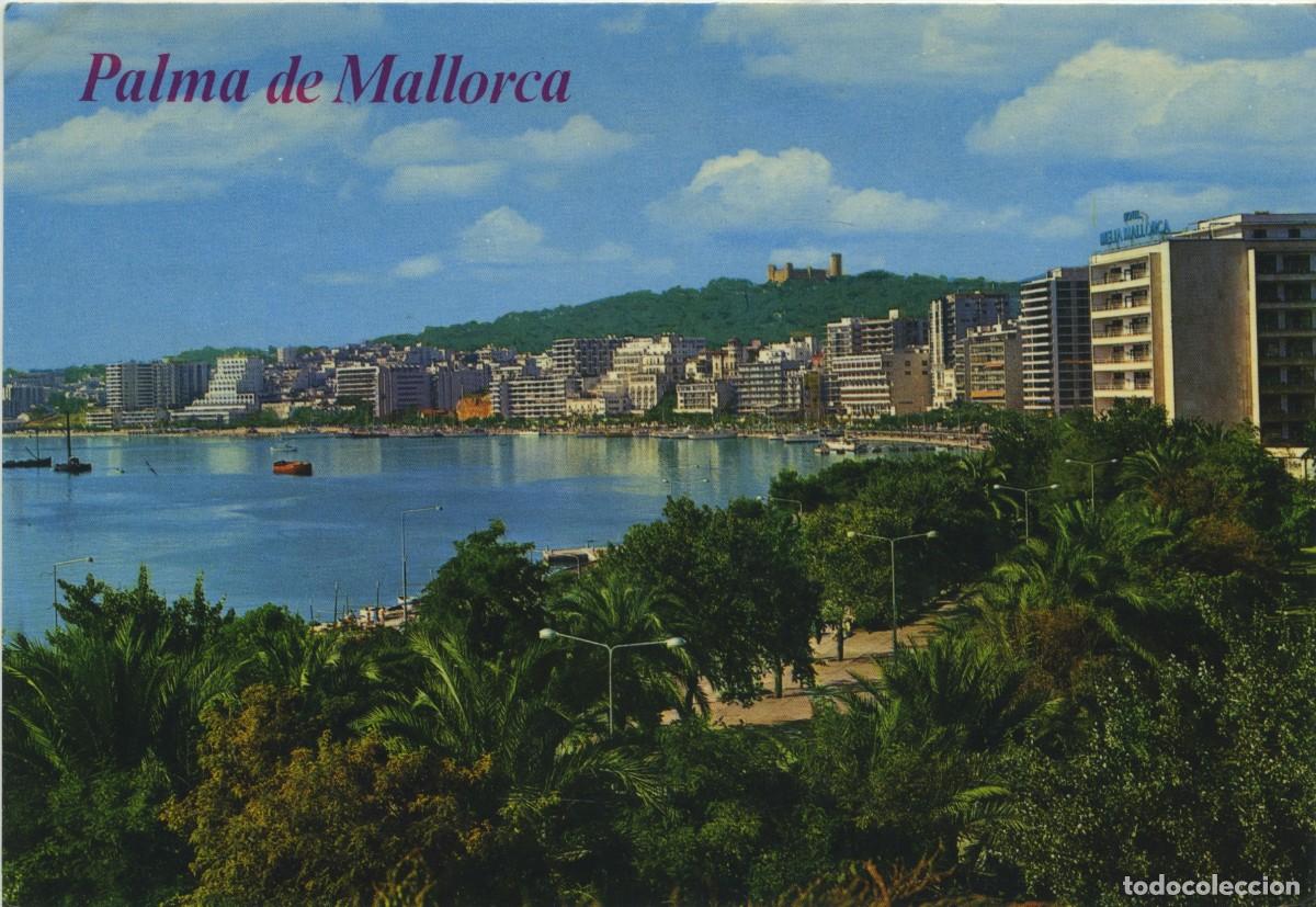 Postkarten: N&ordm; 104-PALMA DE MALLORCA. Paseo mar&iacute;timo. Circulada en 1977. EDICIONES BOHIGAS