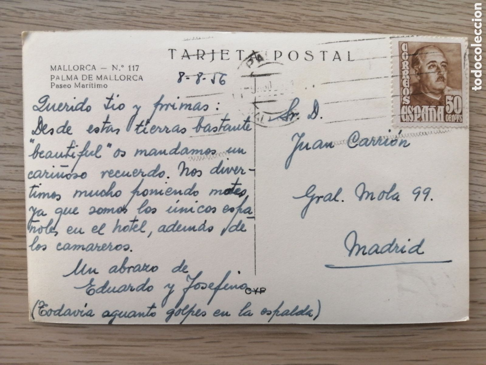 Postales: POSTAL MALLORCA - PASEO MAR&Iacute;TIMO - Foto 2