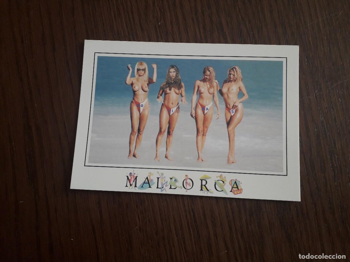 Postales: postal de chicas en la playa, Mallorca. Holidays. - Foto 1