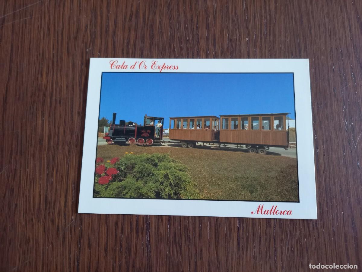 Cartes Postales: postal de tren tur&iacute;stico de Cala D'Or, Cala D'Or express, a&ntilde;o 1999
