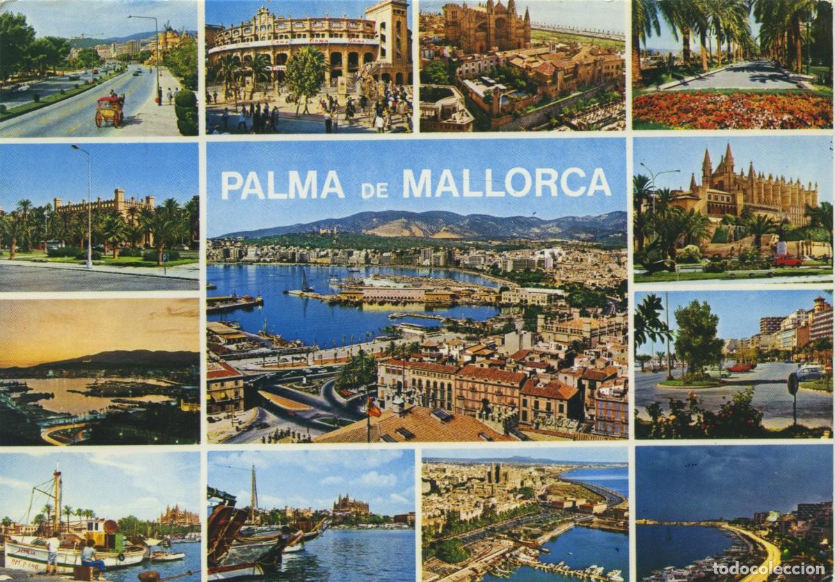 Cartes Postales: N&ordm; PM 20 m-PALMA DE MALLORCA. Diversos aspectos. Circulada en 1974. ED. CYP