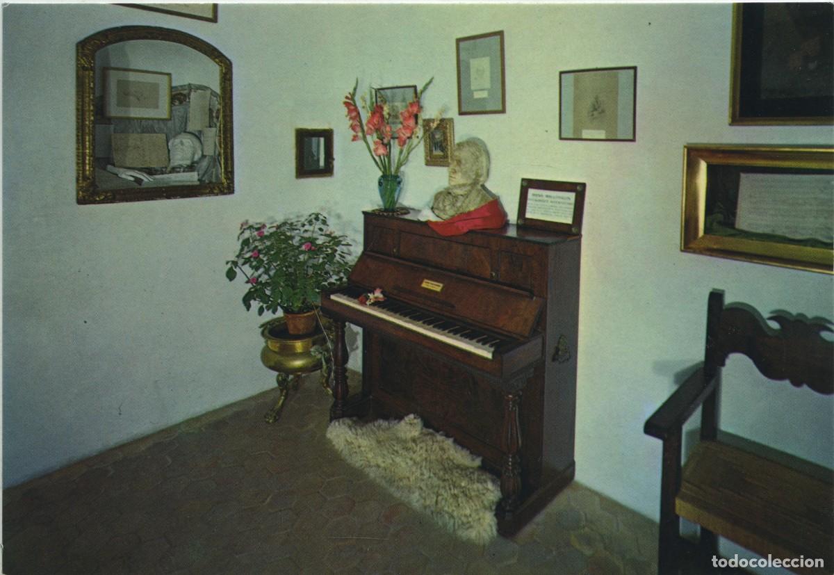 Cartes Postales: N&ordm; 1.041-VALLDEMOSA. Mallorca. Sala y piano mallorqu&iacute;n de Chopin. Sin circualr. ED. ZERKOWITZ