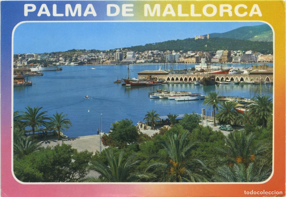 Cartes Postales: N&ordm; 1.067-PALMA. Mallorca. Vista parcial del Puerto. Circulada en 1993. EDICONES PLANAS