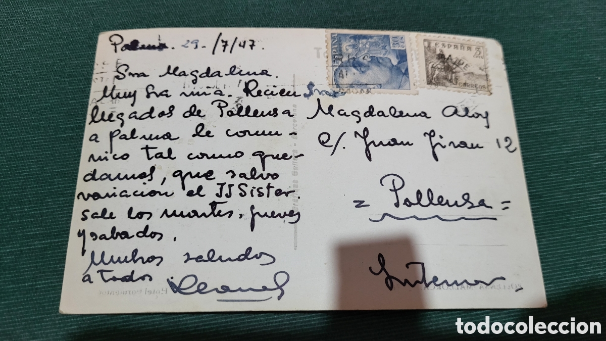 Postales: Tarjeta Postal usada Pollensa Mallorca - Foto 2