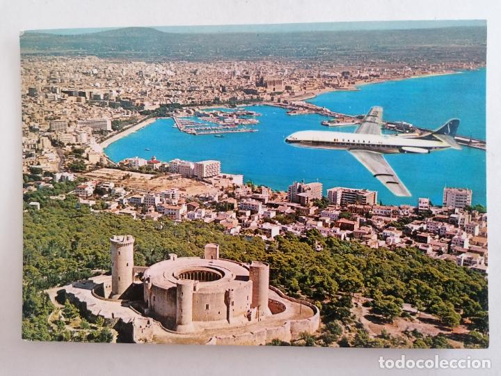 Cartes Postales: POSTAL MALLORCA-BALEARES, VISTA AEREA, CASTILLO DE BELLVER