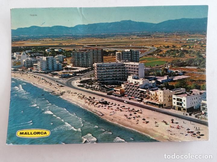Cartes Postales: POSTAL MALLORCA-BALEARES, PLAYA DE PALMA, VISTA PARCIAL AEREA