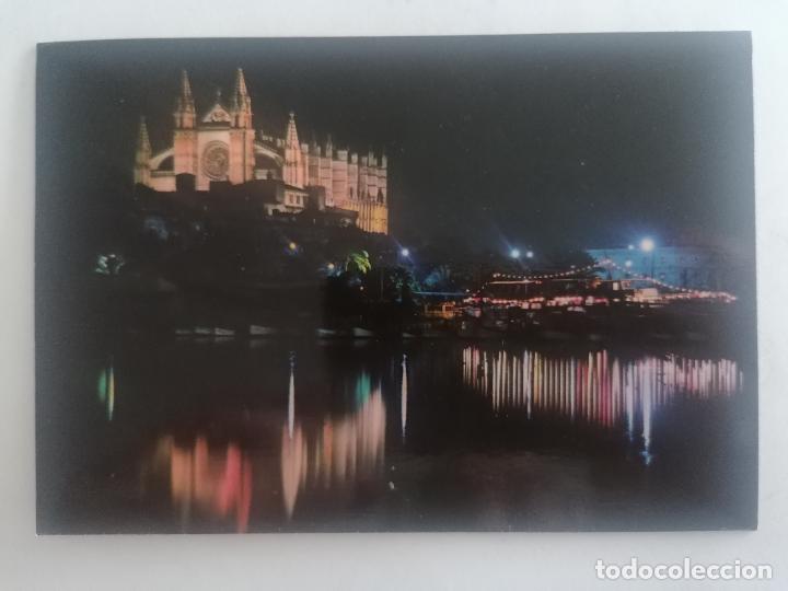 Cartes Postales: POSTAL MALLORCA-BALEARES, CATEDRAL DE PALMA, VISTA NOCTURNA