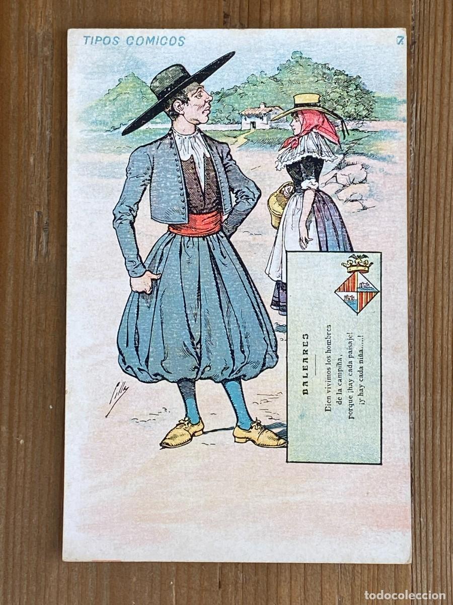 Cartes Postales: BALEARES, TIPOS COMICOS, HOMBRES ESPA&Ntilde;OLES, N&ordm; 157, TARJETA POSTAL ARTISTICA ESPA&Ntilde;OLA. S. CALLEJA ,