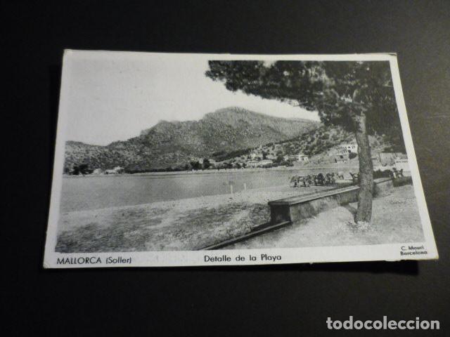 Postales: SOLLER MALLORCA DETALLE DE LA PLAYA - Foto 1