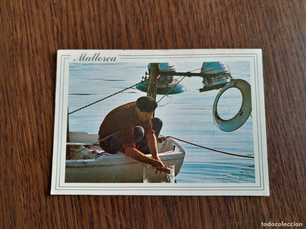 Cartes Postales: postal de barca con pescador, im&aacute;genes de las Baleares, a&ntilde;o 1981