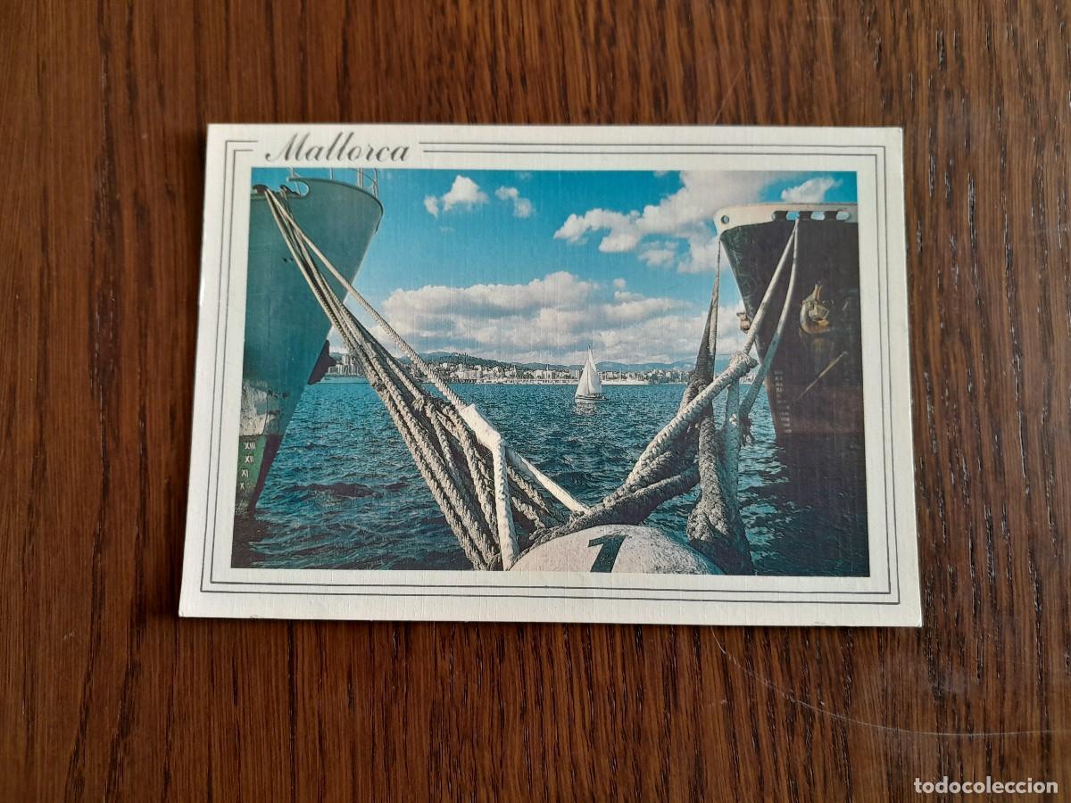Cartes Postales: postal de barcos amarrados en puerto, im&aacute;genes de las Baleares, a&ntilde;o 1988