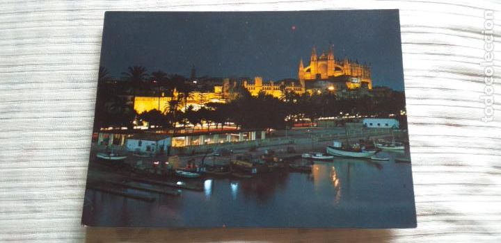 Postkarten: MALLORCA-RV-150x105mm-N&ordm; PM378-PALMA DE MALLORCA-VISTA NOCTURNA DEL PUERTO DE PESCADORES