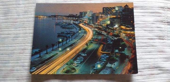 Postkarten: MALLORCA-RV-150x105mm-N&ordm; PM47-PALMA DE MALLORCA-DETALLE NOCTURNO DEL PASEO MARITIMO