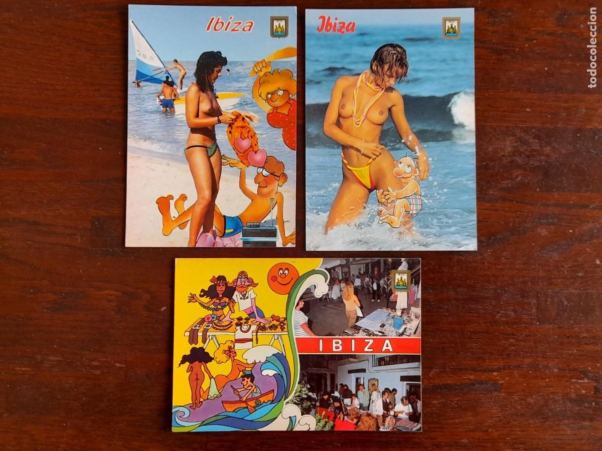 una postal vintage, imagenes de topless en play - Kaufen Postkarten der  Balearen in todocoleccion