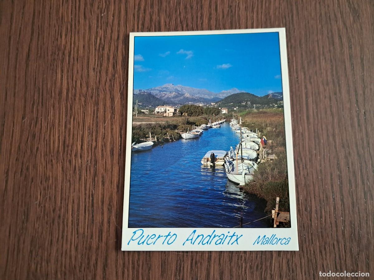 Postales: postal de puerto de Andratx, colecci&oacute;n im&aacute;genes del mediterr&aacute;neo a&ntilde;o 1989