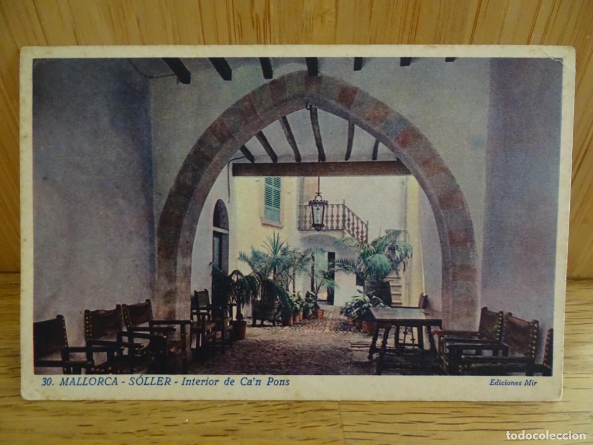 Postales: POSTAL MALLORCA. SOLLER. INTERIOR DE CA&rsquo;N PONS. EDICIONES MIR. - Foto 1