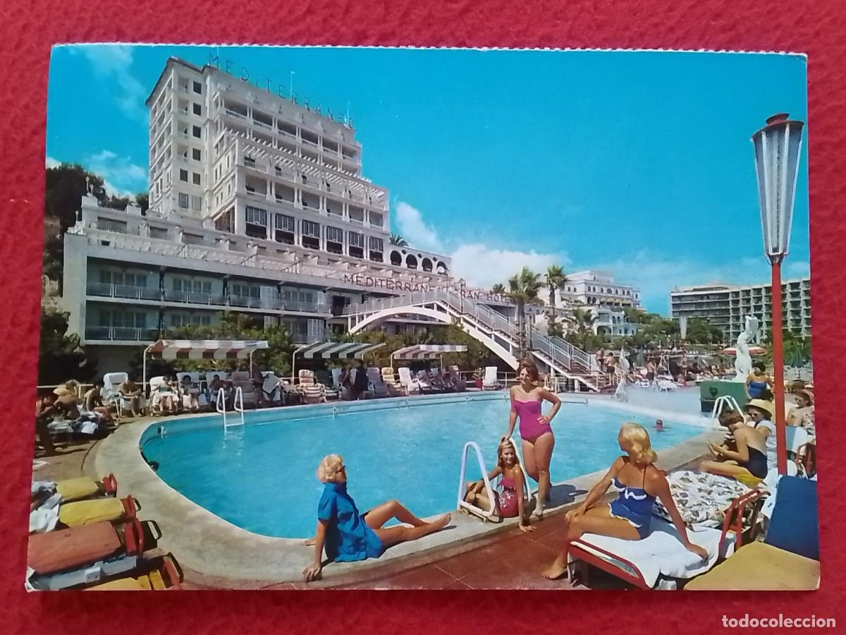 Postkarten: POSTAL POST CARD CARTE POSTALE PALMA DE MALLORCA PISCINA DEL MEDITERR&Aacute;NEO GRAN HOTEL BA&Ntilde;ISTAS..SPAIN