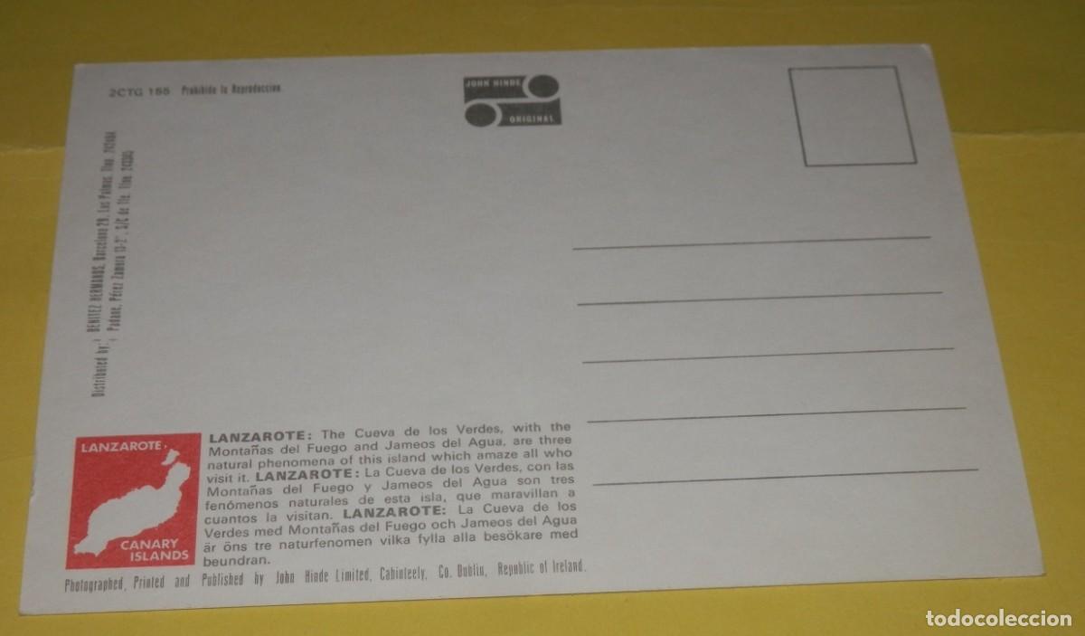 Postales: TARGETA POSTAL DE LA ISLA DE LANZAROTE - Foto 2