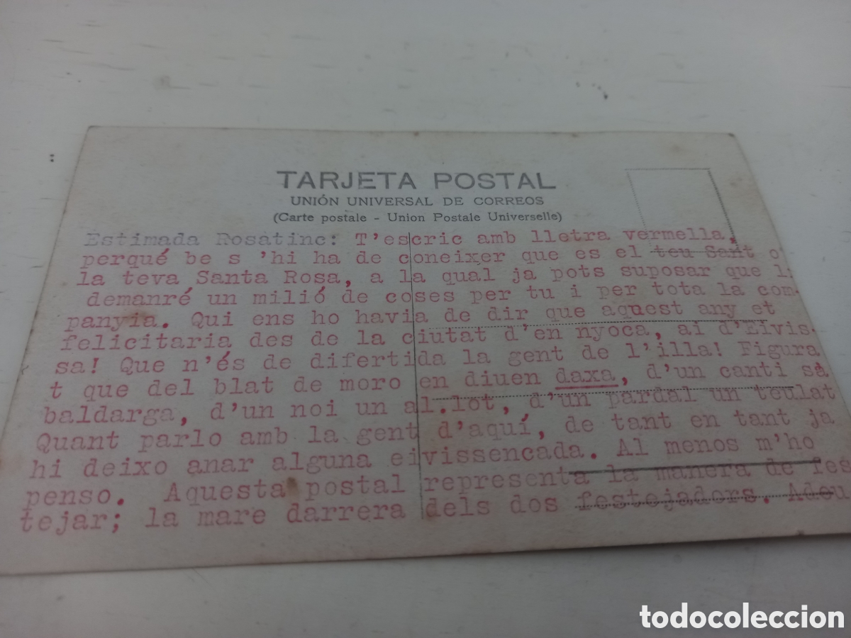 Postales: Postal IBIZA. Trajes tipicos - Foto 2