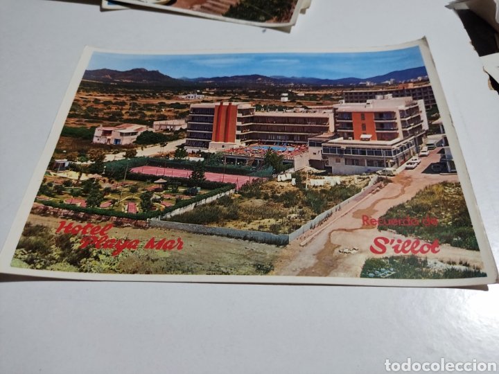 Postales: Postal recuerdo de S,illot Hotel playa mar, Baleares