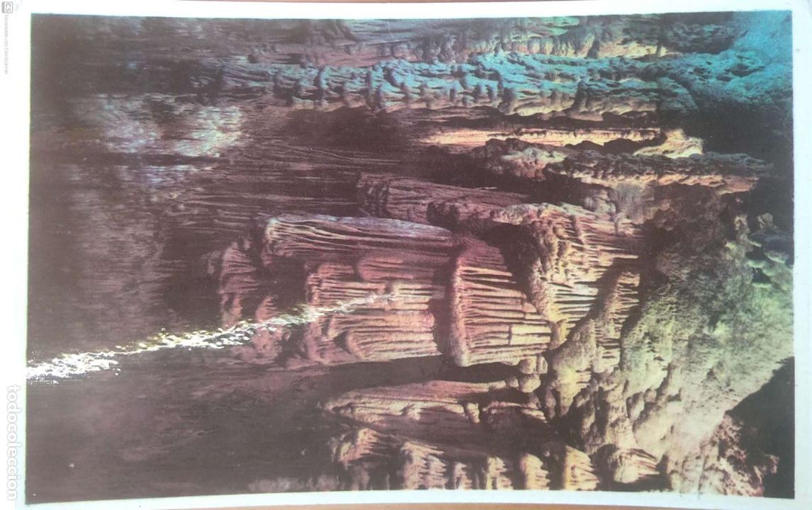 Postales: Cuevas del Drach. Detalle. Clis&eacute;s Servera. Nueva. Color