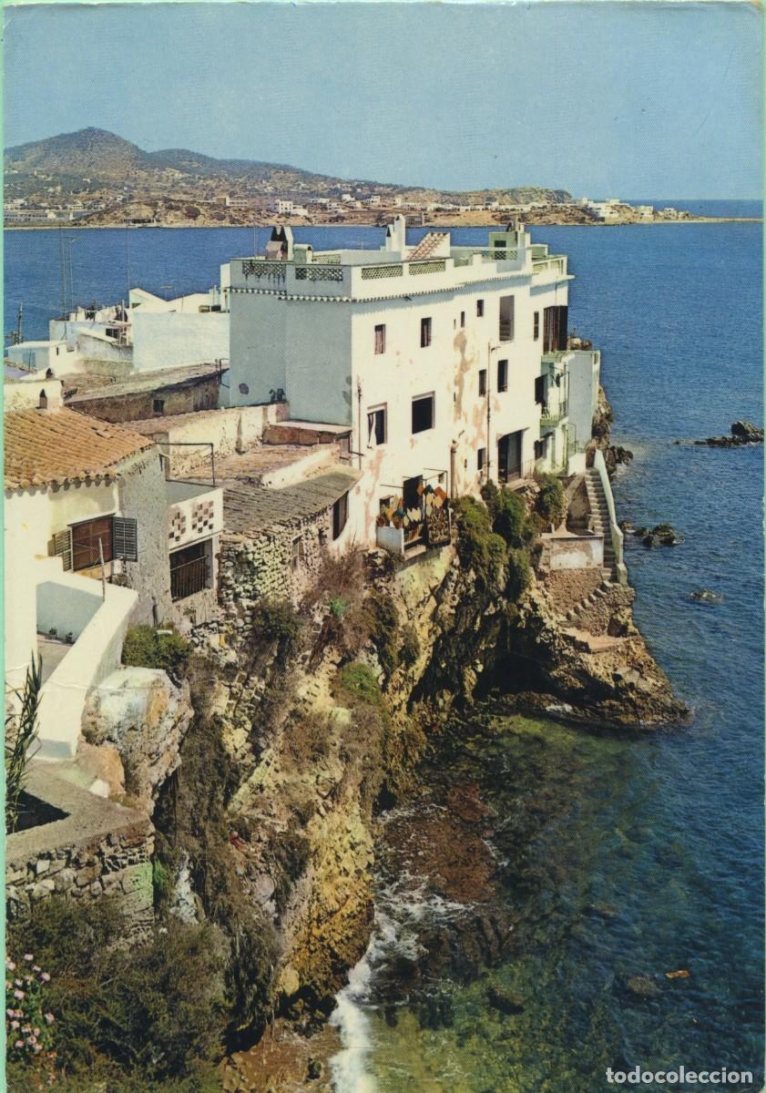 Postales: N&ordm; 1402-IBIZA. La Pe&ntilde;a. Detalle. Circulada en 1968. ED. EXCLUSIVAS CASA FIGUERETAS