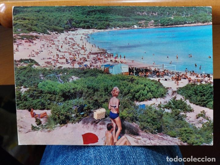 Postkarten: CALA RATJADA MALLORCA 1967 CIRCULADA ED FOT TORRES N&ordm; 4 ANIMADA BA&Ntilde;ISTAS