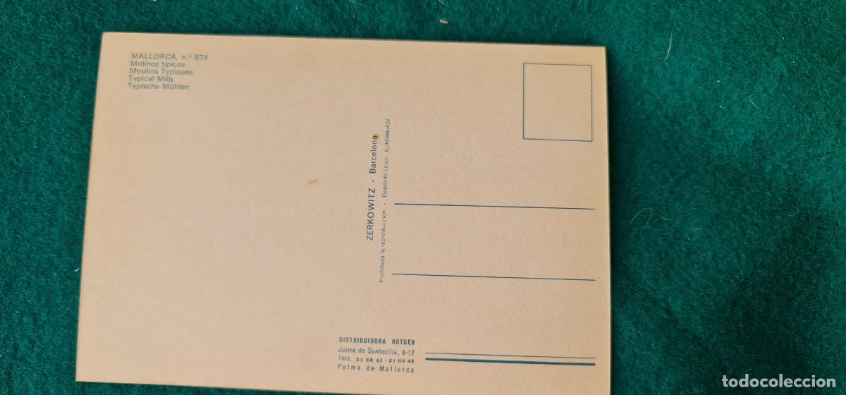 Postales: POSTAL MALLORCA - MOLINOS TIPICOS - Foto 2