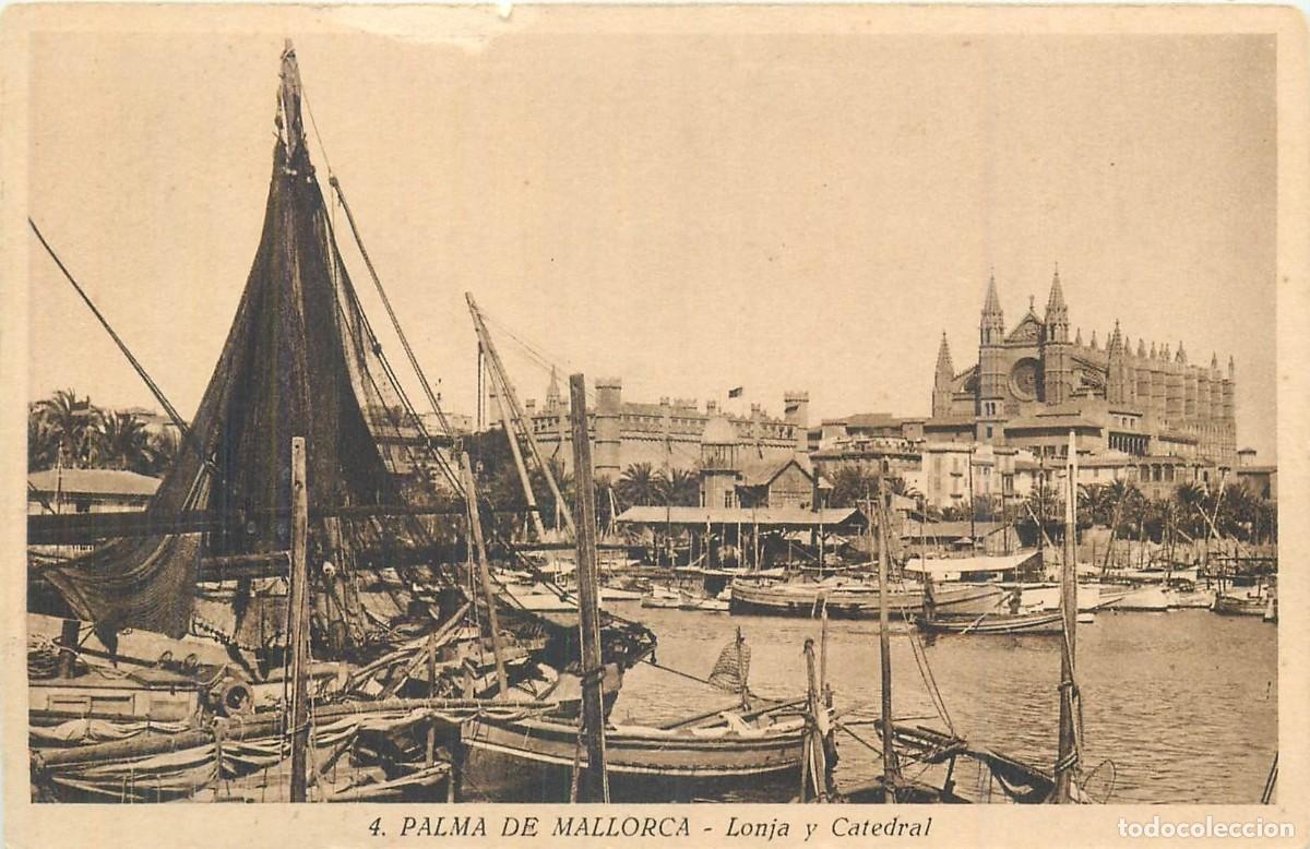 Postales: Postal de MALLORCA, Lonja y Catedral - Foto 1