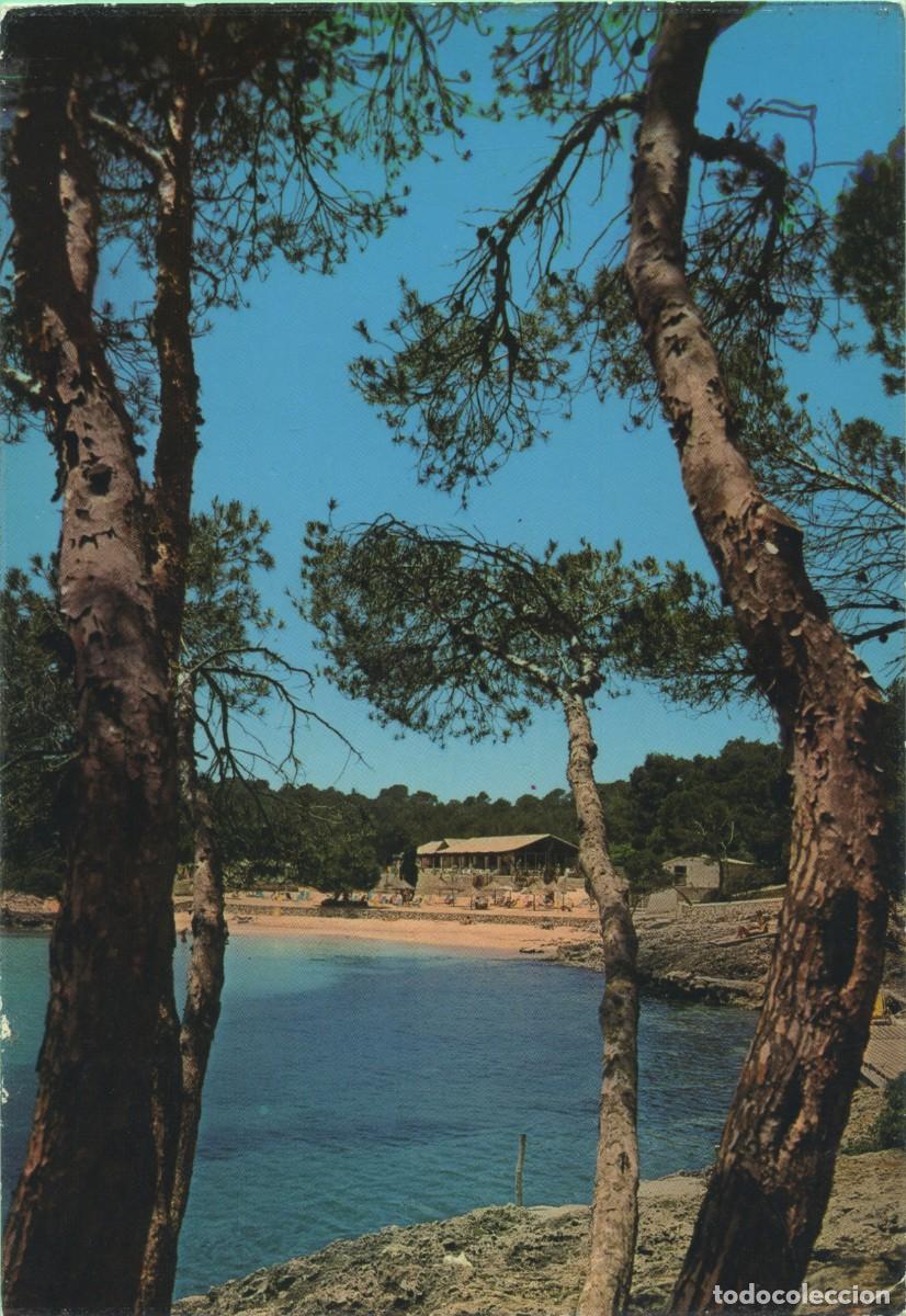 Postkarten: PORTO-PETRO. Baleares. Club Mediterranee. Vue de la Plage. ED. FLOR DE ALMENDRO