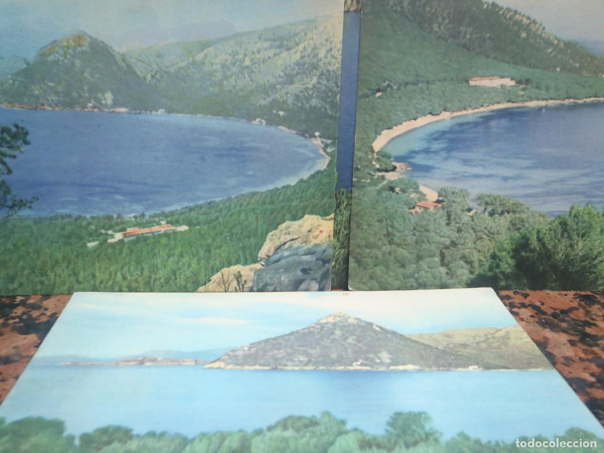 Postales: VISTA DEL HOTEL, PLAYA Y CALA ES COLOME - LOTE DE 4 POSTALES