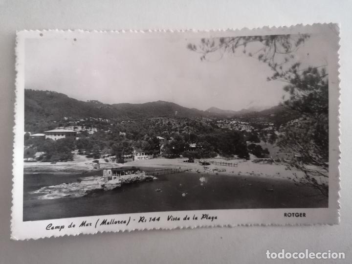 Postales: POSTAL CAMP DE MAR-MALLORCA, VISTA DE LA PLAYA, ESCRITA 1952, EDITORIAL ROTGER