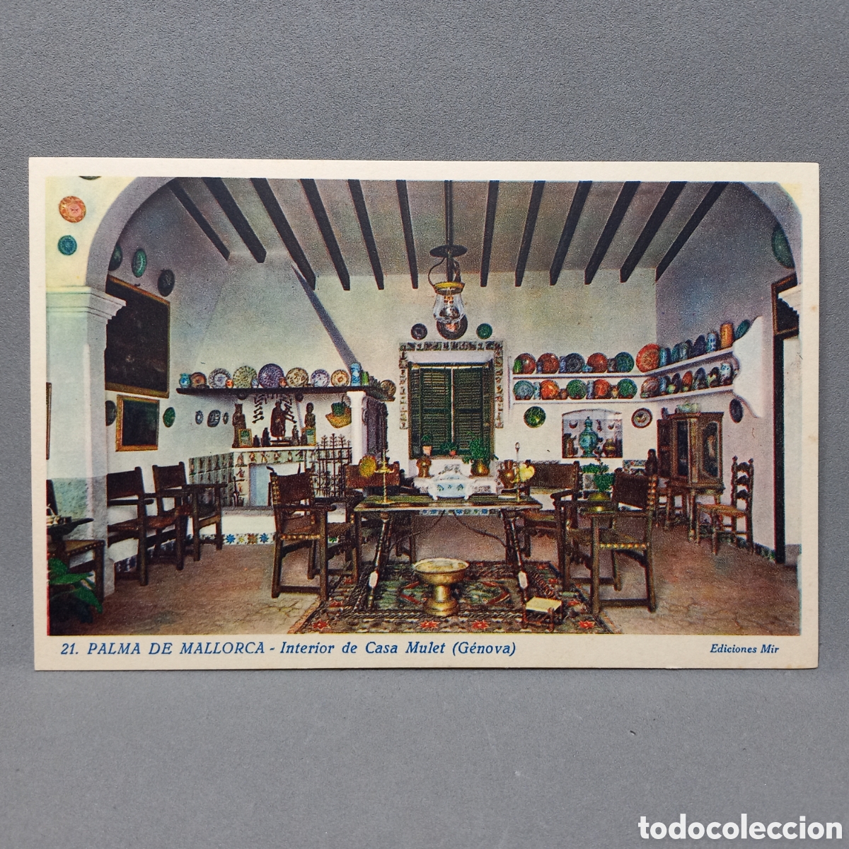 Postales: MALLORCA, Ediciones Mir. Interior de Casa Mulet (G&eacute;nova) - Foto 1