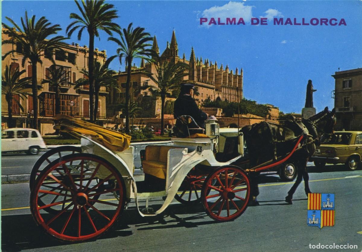 Postkarten: N&ordm; 10140-PALMA DE MALLORCA. Paseo de Sagrera. Circulada en 1977. ED. ICARIA GRAF