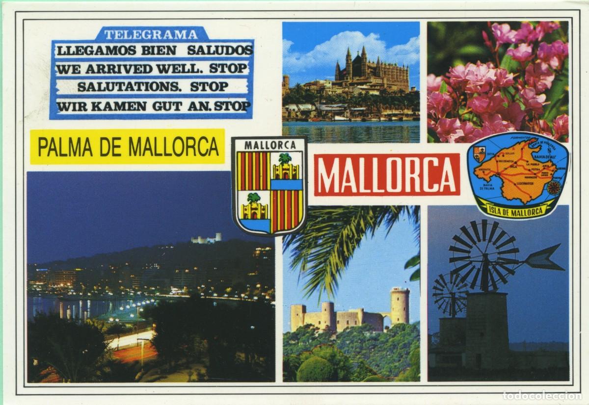 Postkarten: N&ordm; 1035 A-PALMA DE MALLORCA. Baleares. Diversos aspectos. Sin circular. EDICIONES PALMA