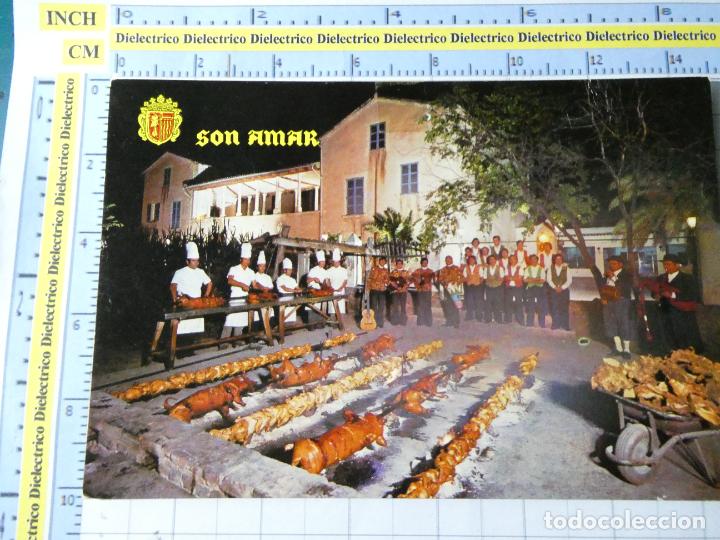 Cartes Postales: POSTAL DE MALLORCA.PREDIO BARBACOA SON AMAR COCHINILLOS ASADOS. CARRETERA SOLLER. 805
