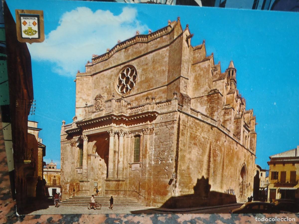 Postales: ISLA DE MENORCA - CIUDADELA - CATEDRAL - 1966 - Foto 1