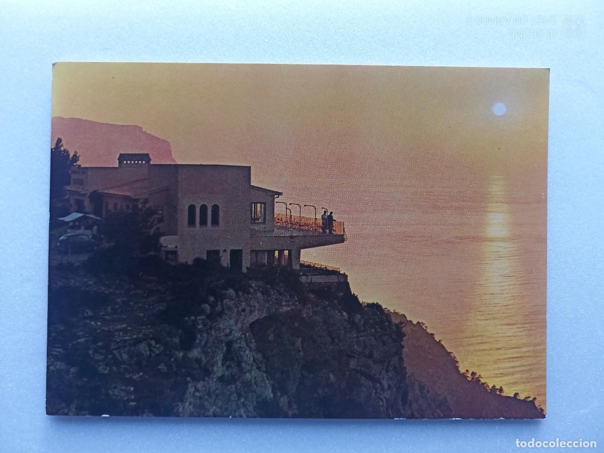Cartes Postales: POSTAL PUESTA DEL SOL EL GRAU - RESTAURANTE - MIRADOR RICARDO ROCA - ESTELLENCHS ( MALLORCA )