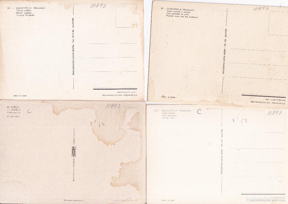 Postales: LOTE MENORCA CIUDADELA - Foto 2