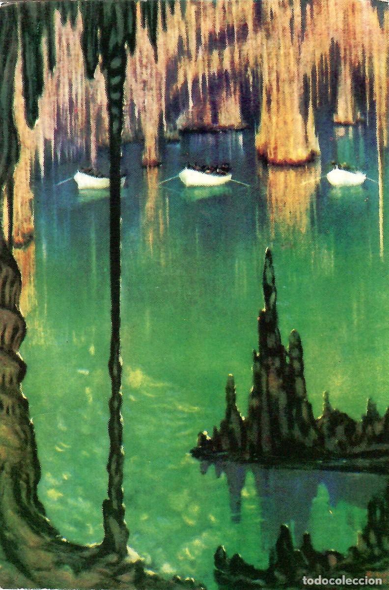 Postkarten: Nº 1-PORTO CRISTO. Mallorca. Cuevas del Drach. Lago Martel. 1963. Sin circular. ED. CLISÉ SERVERA