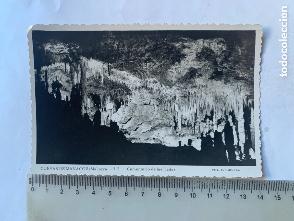 Postales: POSTAL. CUEVAS DE MANACOR. MALLORCA. CEMENTERIO DE LAS HADAS. FOT. F. GUILERA. FECHA, 20 AGOSTO 1953