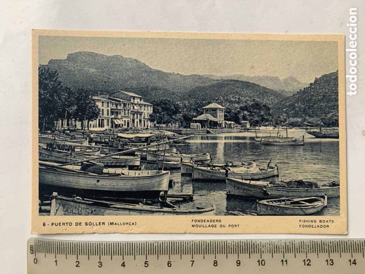 Cartes Postales: POSTAL. PUERTO DE SOLLER. MALLORCA. FONDEADERO. ED. MARQU&Eacute;S, SOLLER. HUECOGRABADO MUMBRU.